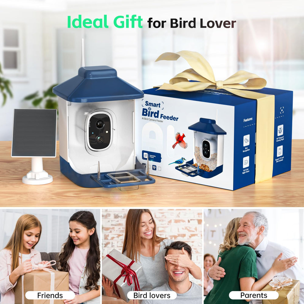 NAVFS Bird Feeder in outdoor garden setting