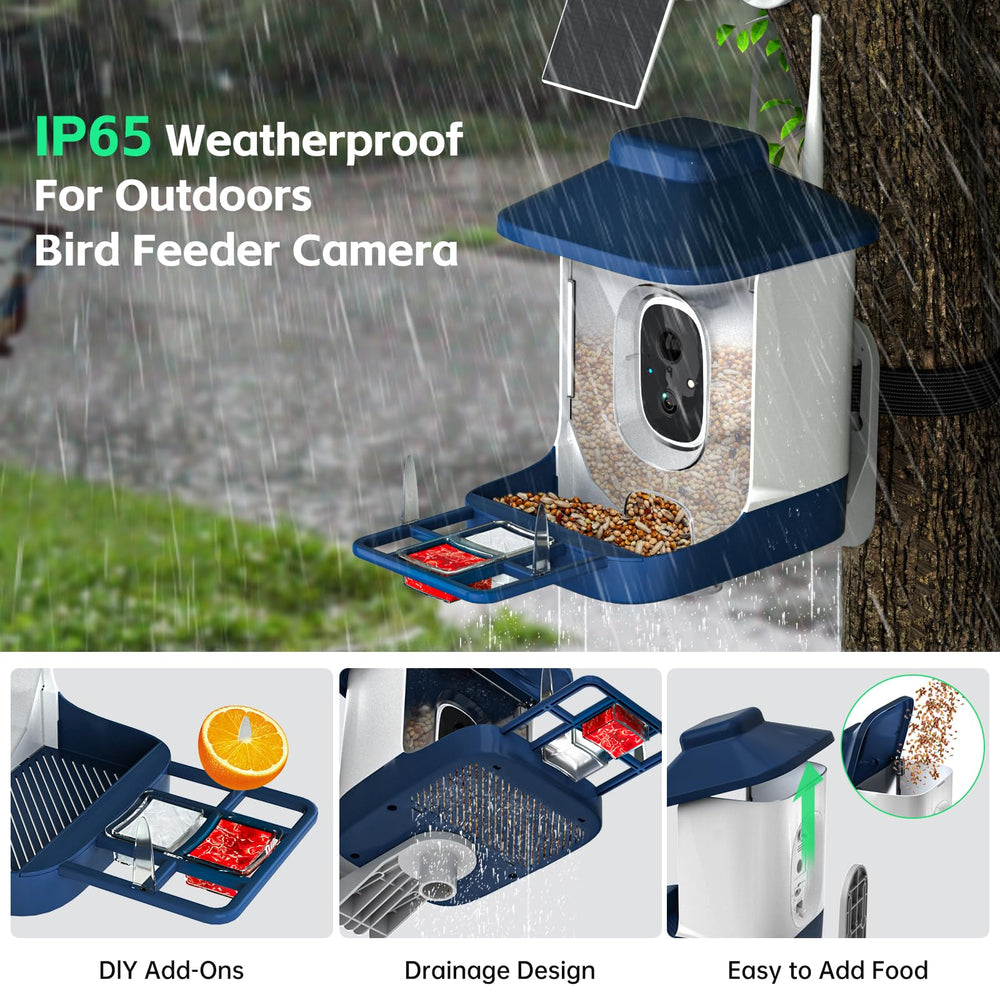 NAVFS Bird Feeder with tray and bird feed