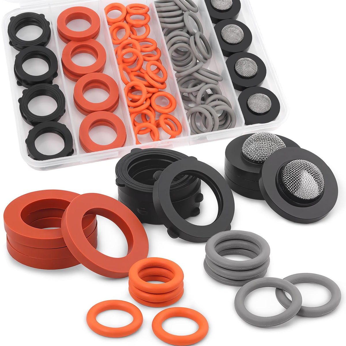 NBRINGO 84 Pcs Pressure Washer O-Rings Kit front view