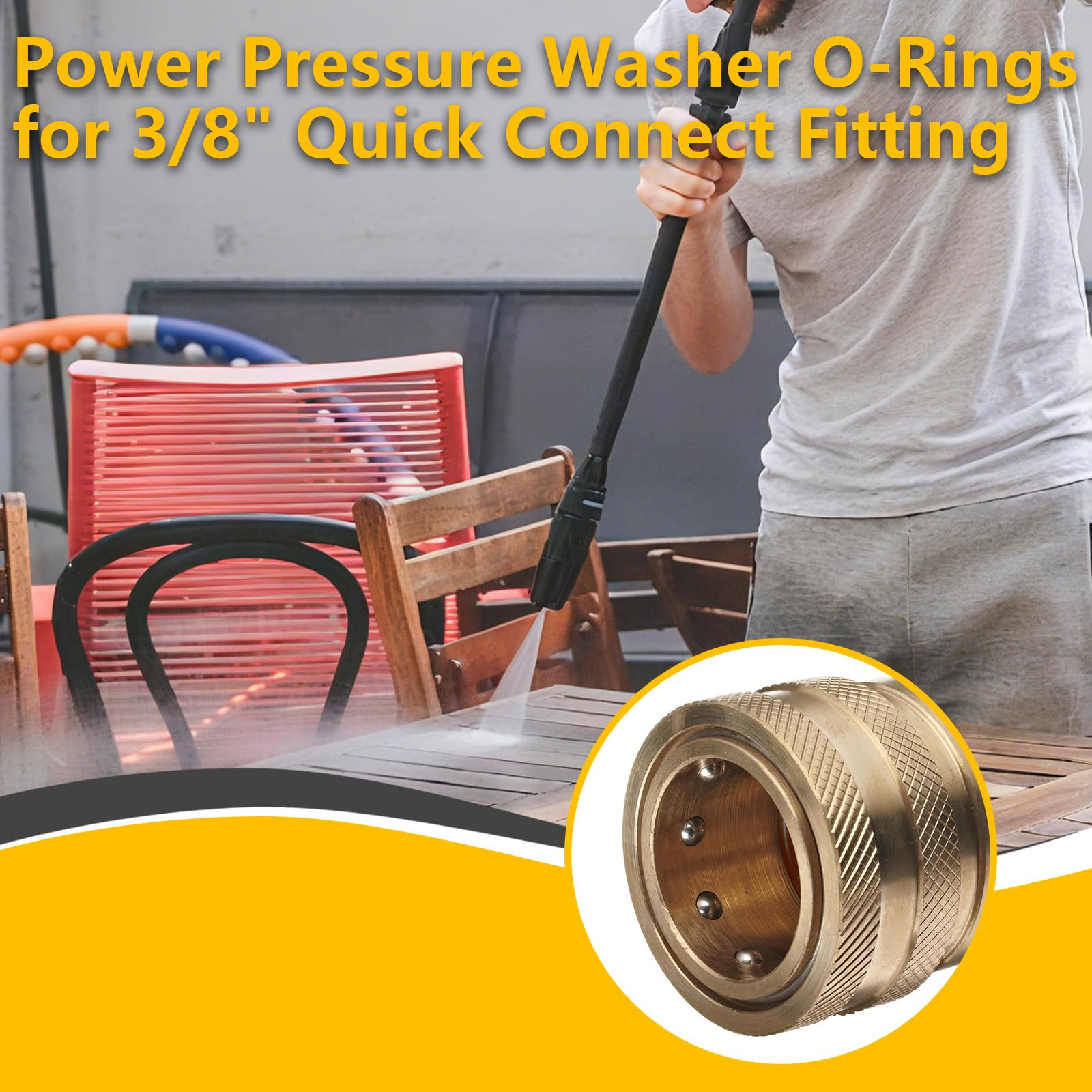 NBRINGO heavy-duty washers for 3/4" hoses