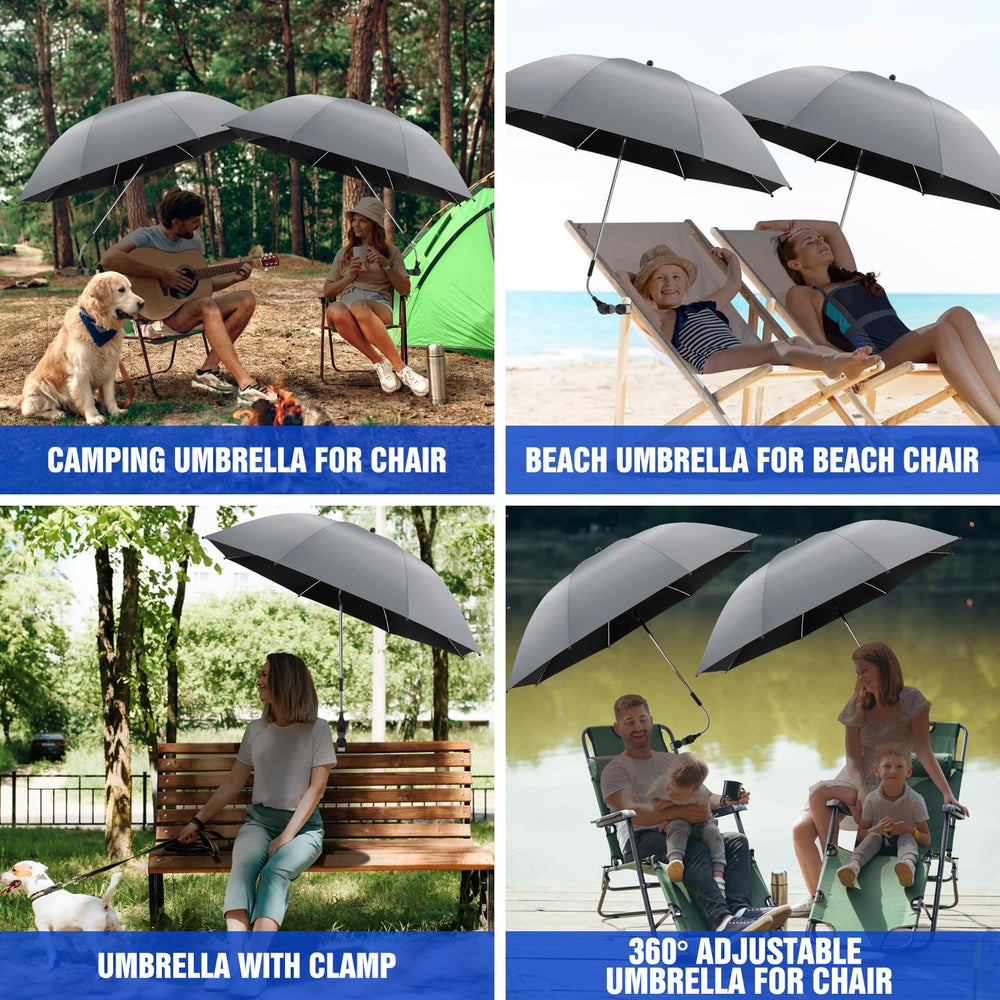 NBtoUS 2 Pack Chair Umbrella displayed with packaging