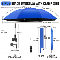 NBtoUS Chair Umbrella on beach chair