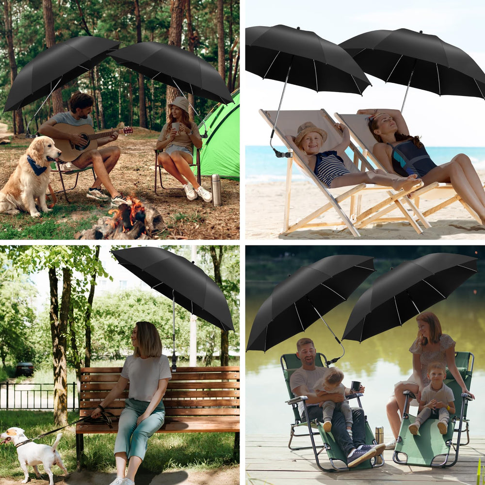 NBtoUS chair umbrella secured on a beach chair