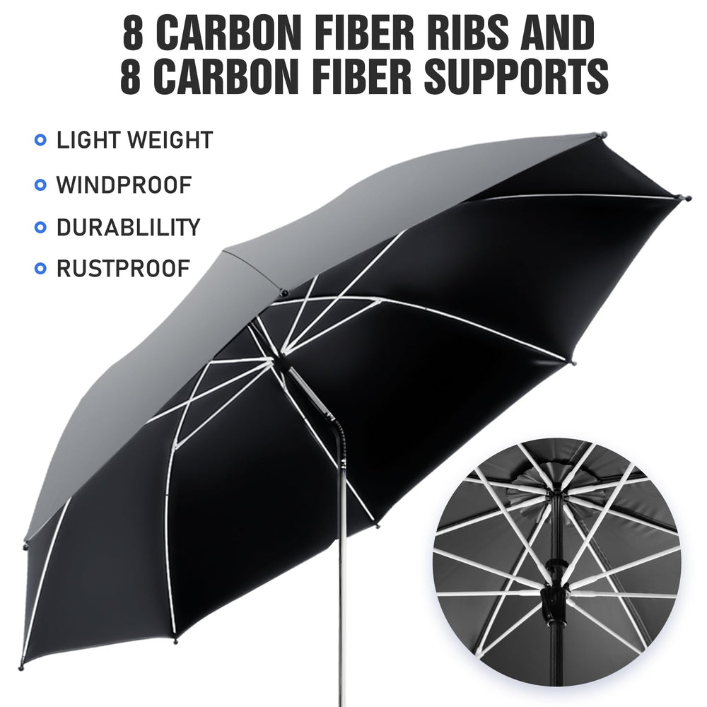 NBtoUS Chair Umbrella showing adjustable angle feature