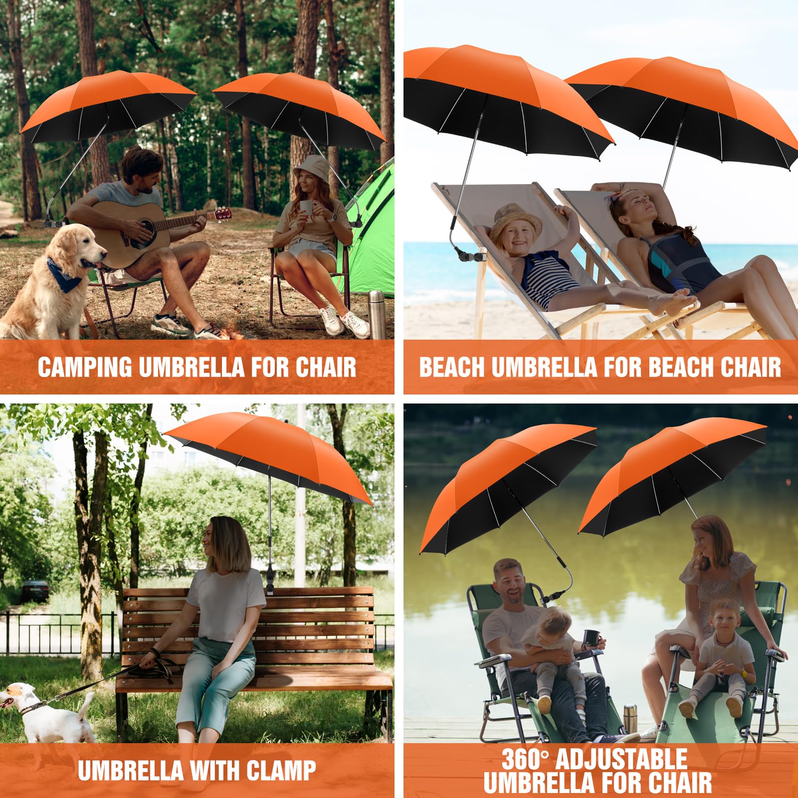 NBtoUS Chair Umbrella with UV protection feature