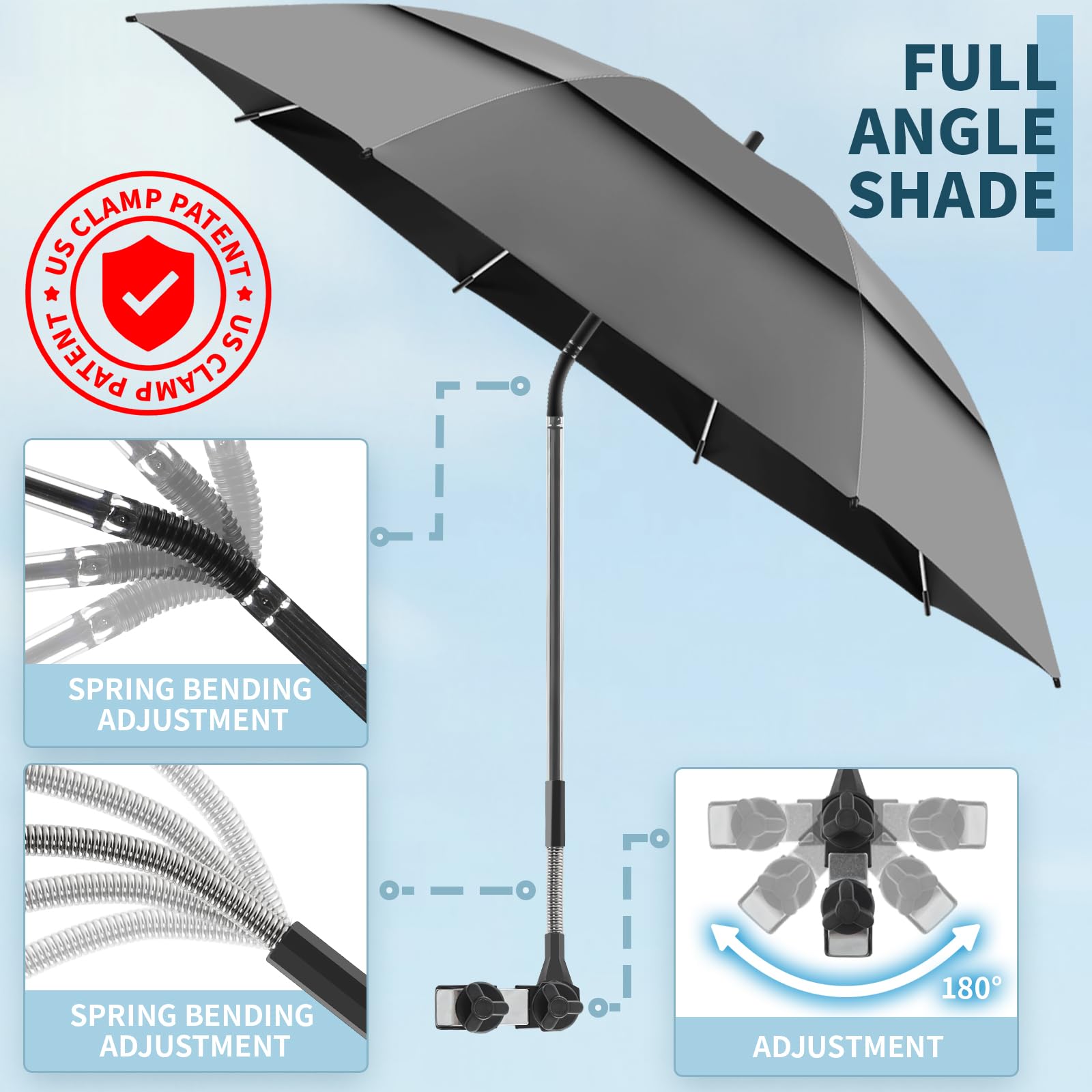 NBtoUS Double Canopy Umbrella in carrying bag