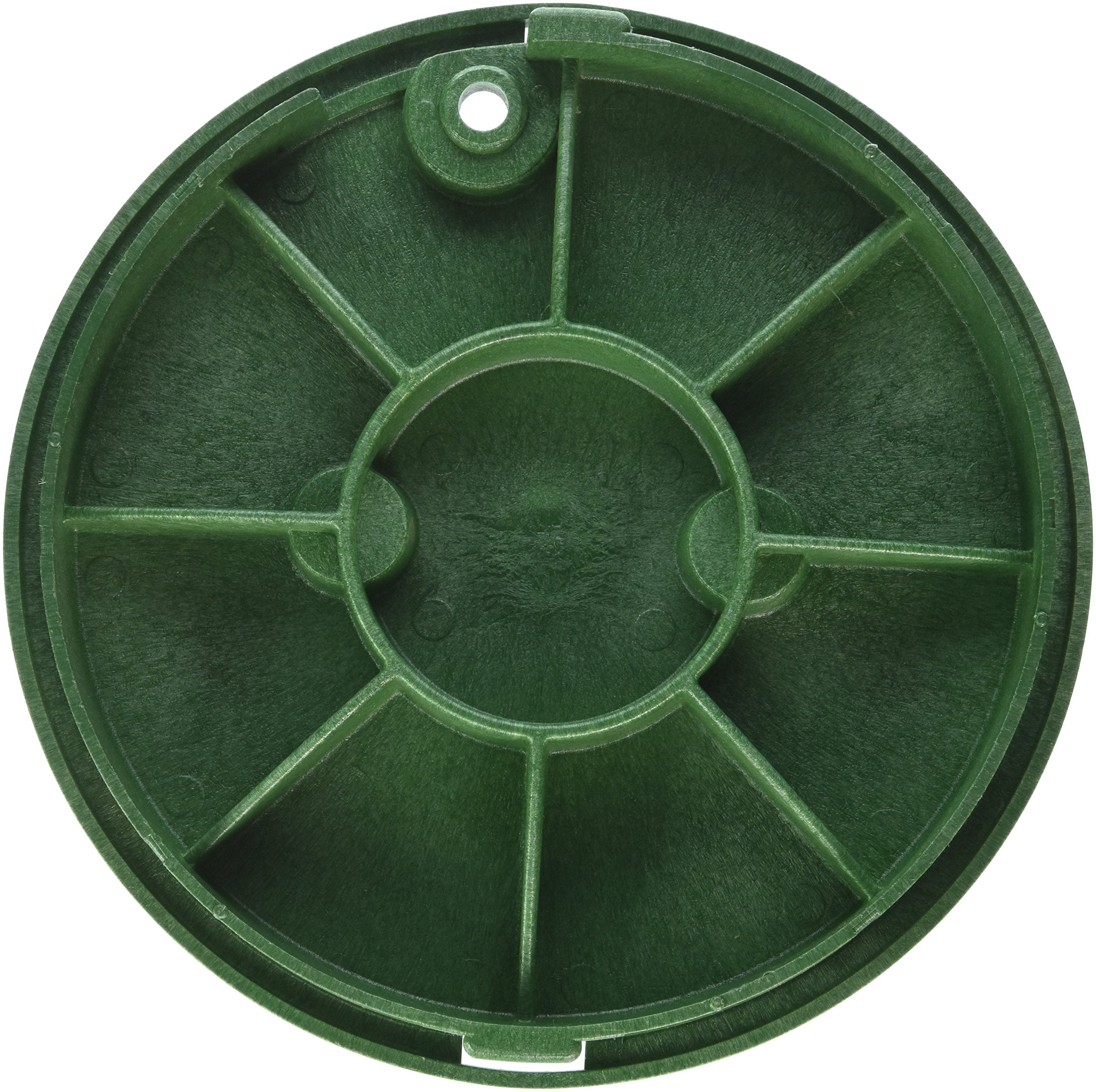 NDS 10-inch irrigation control valve top view showing round shape
