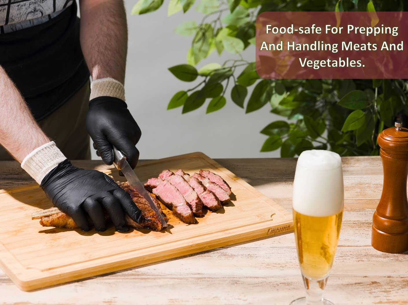 Nechtik BBQ Gloves in use during grilling