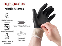 Nechtik BBQ Gloves showing nitrile material detail