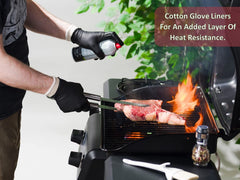 Nechtik gloves with cotton liners layered for safety