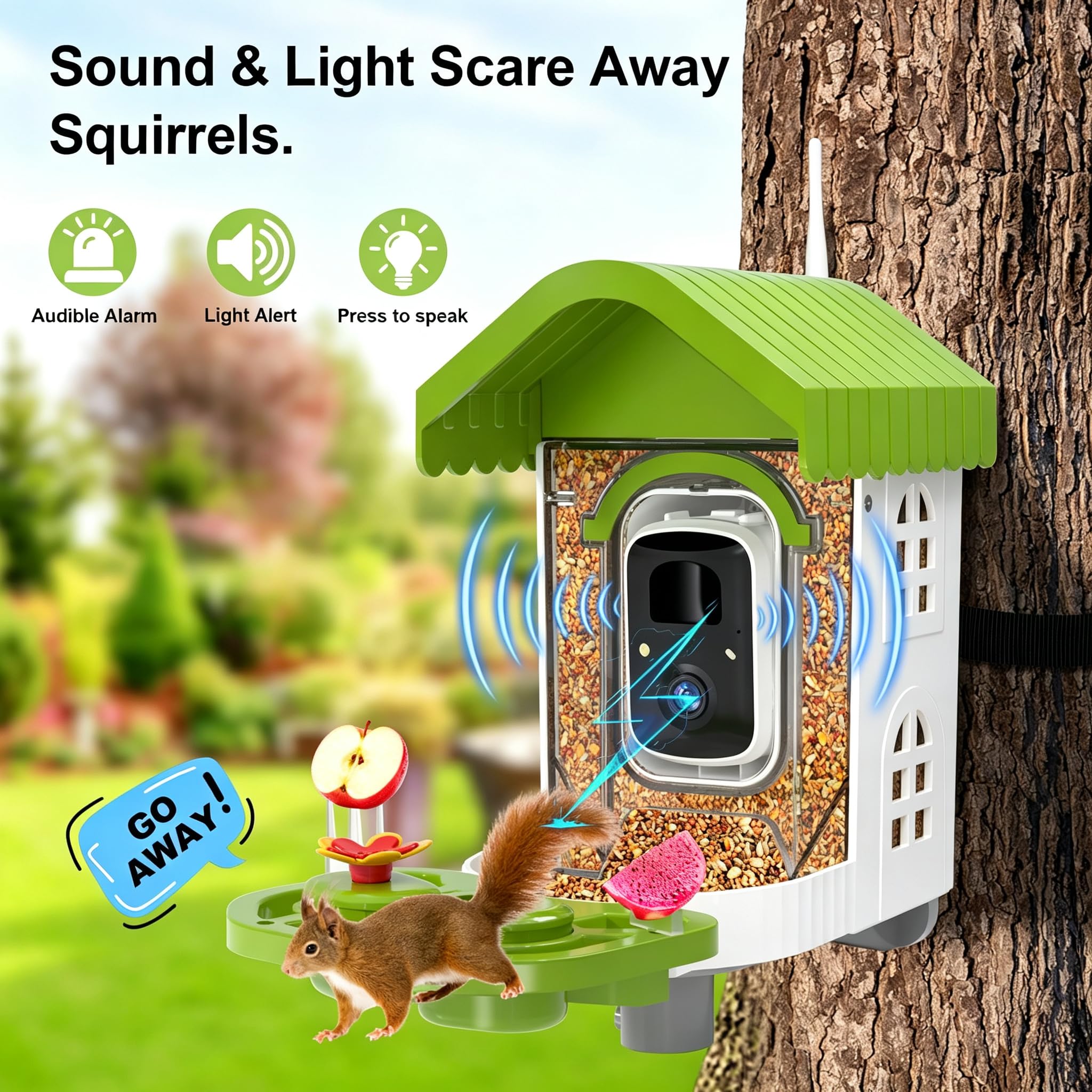 NEEZUKAR bird feeder with mounting kit and manual