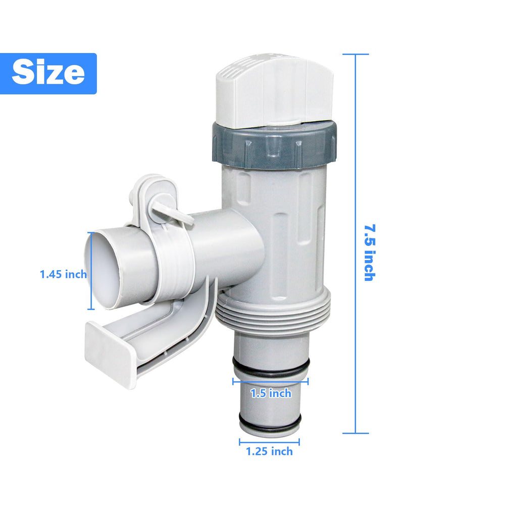 Nefemo Pool Hose Adapter components laid out