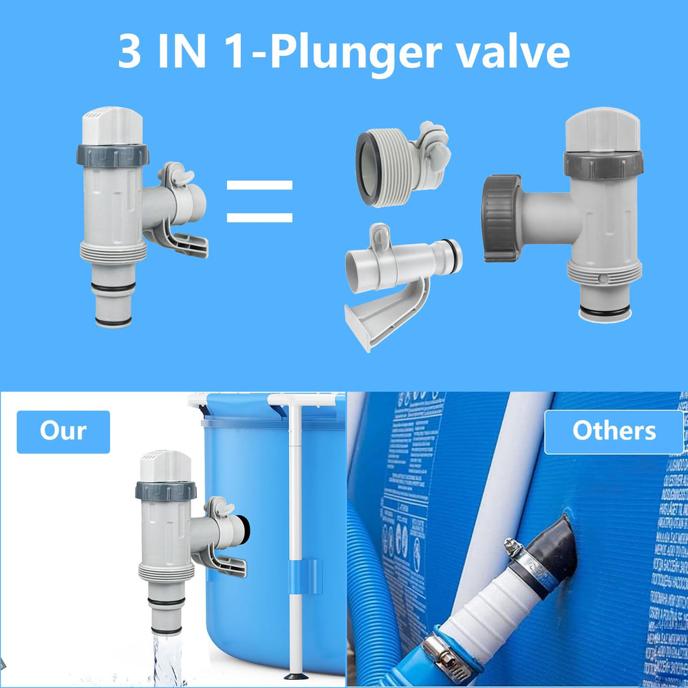 Nefemo Pool Hose Adapter with clamps included