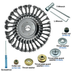 NeJesZoe weed brush package contents with tools and accessories