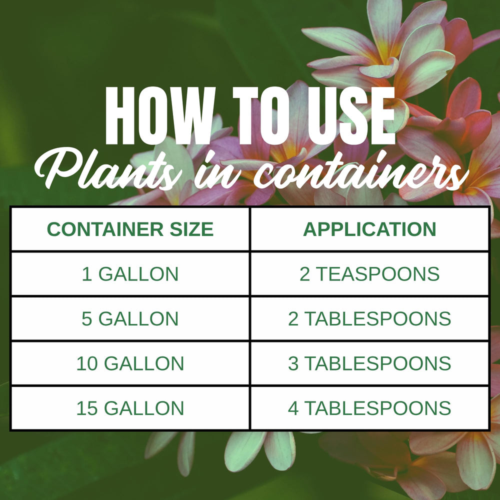 Nelson Plant Food ingredients back label