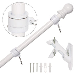 NELXINJO 5FT stainless steel flag pole kit front view