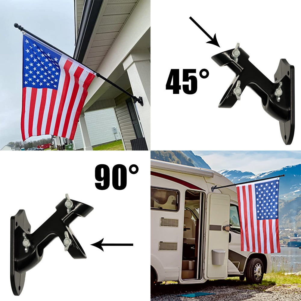 NELXINJO Flag Pole Kit in use at tailgate event