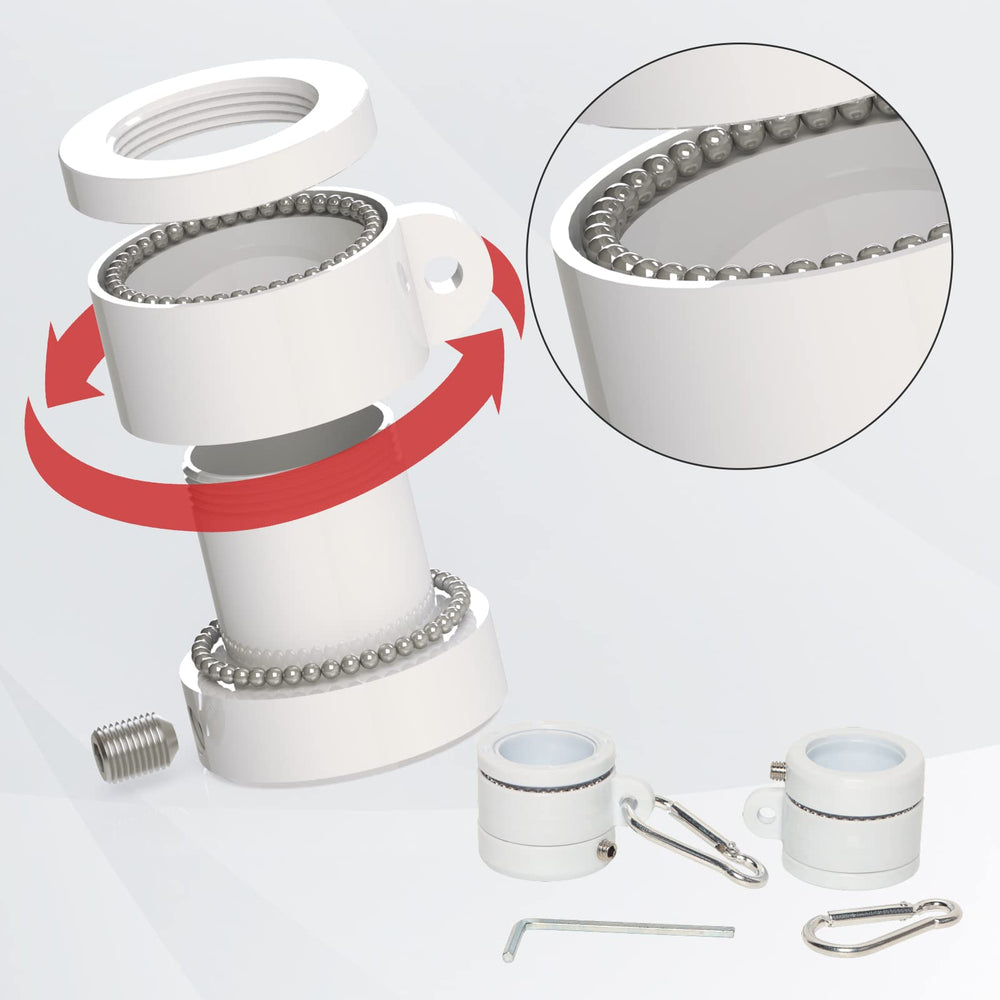 NELXINJO Flag Pole Kit with stainless steel finish