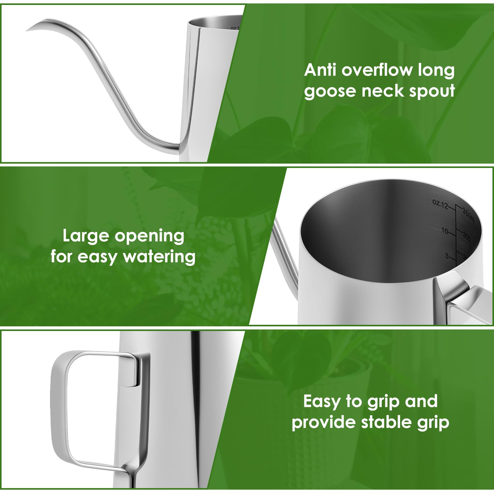 NEMTMCUA watering can with long spout for easy watering