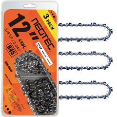 NEO-TEC 12 Inch Chainsaw Chain 3-Pack front view