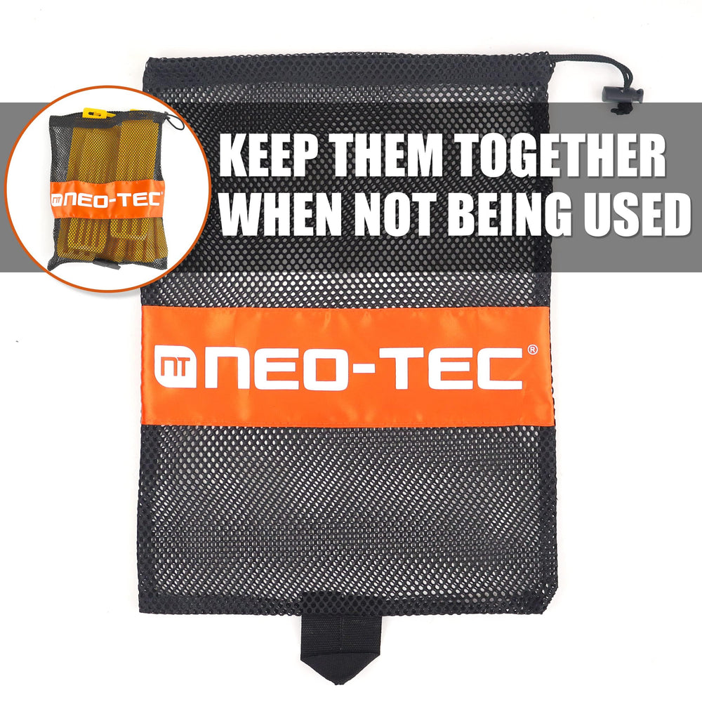NEO-TEC 6-pack wedges with dimensions and features listed