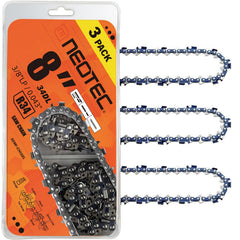 NEO-TEC 8 Inch Chainsaw Chain 3-Pack front view