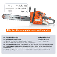 NEO-TEC Pole Saw Chain with Lubri Tec automatic refueling system