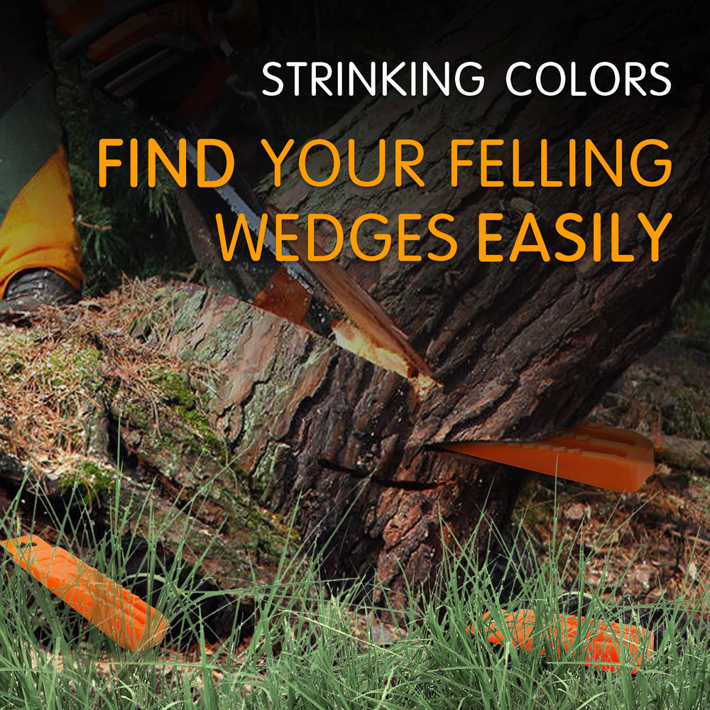 NEO-TEC tree felling wedges stacked for storage