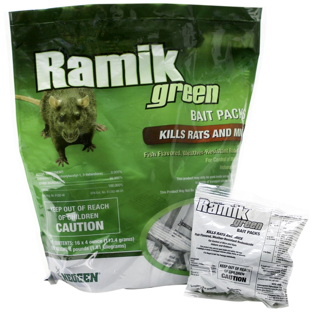 Neogen Ramik Nuggets 4 lb bait pack front view with green packaging