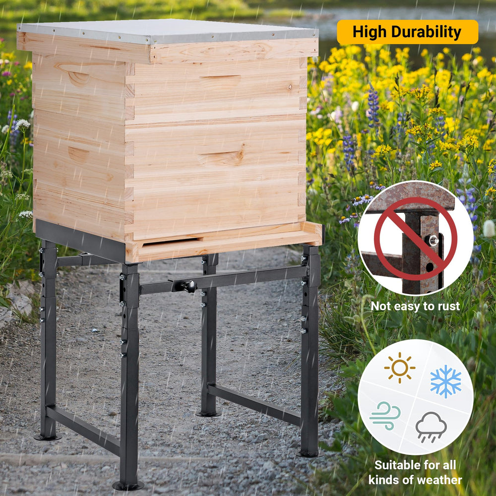 Neorexon hive stand showing adjustable width feature