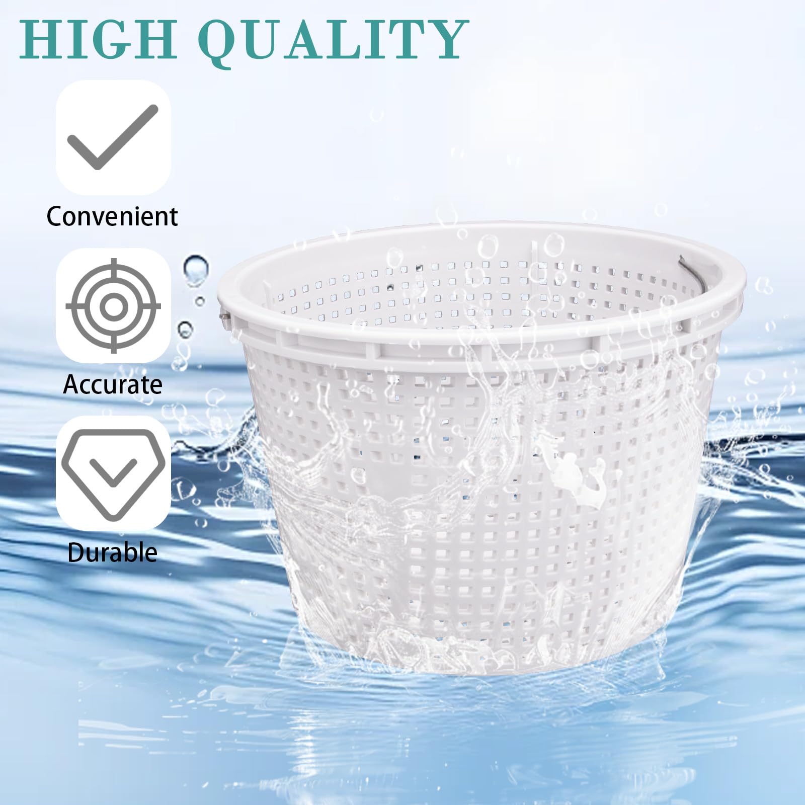 Neowah pool skimmer basket packaging front view