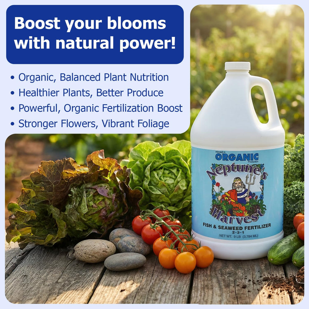 Neptune's Harvest Fish & Seaweed Liquid Fertilizer being mixed with water