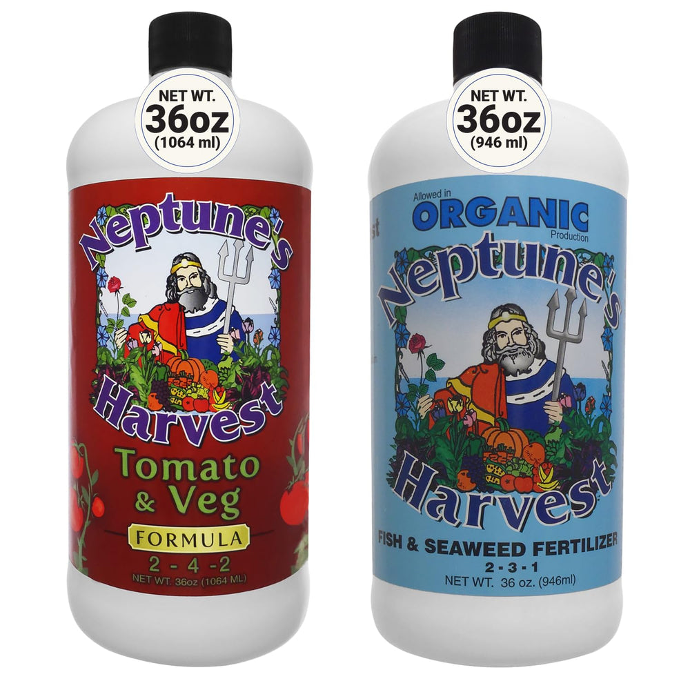 Neptune's Harvest Tomato & Veg Plant Fertilizer 2-4-2 quart front view