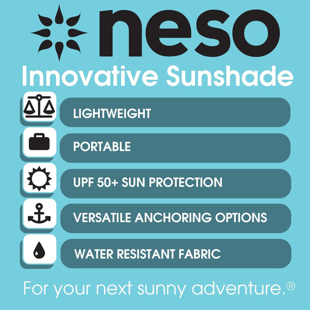 Neso Beach Tent Lemon in use at the beach