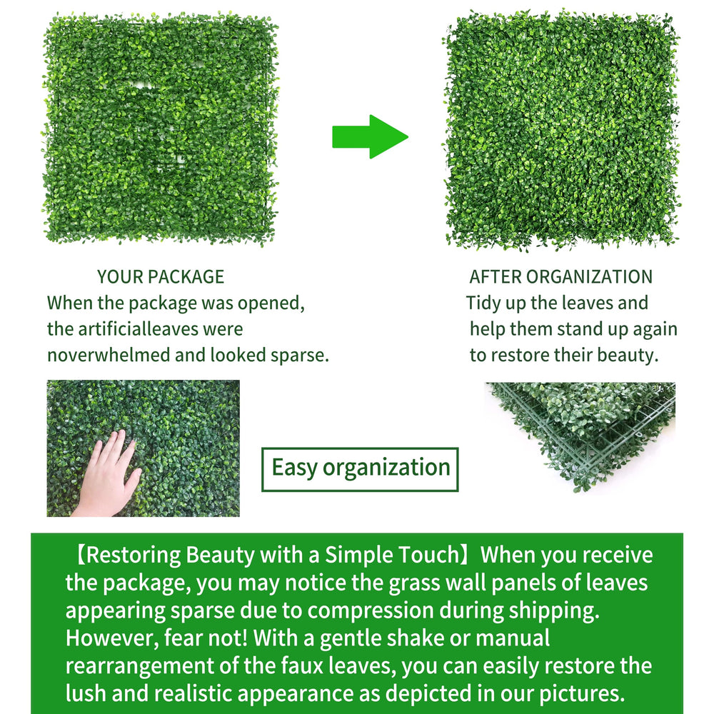 NETAP Artificial Grass Wall Panels with interlocking connectors