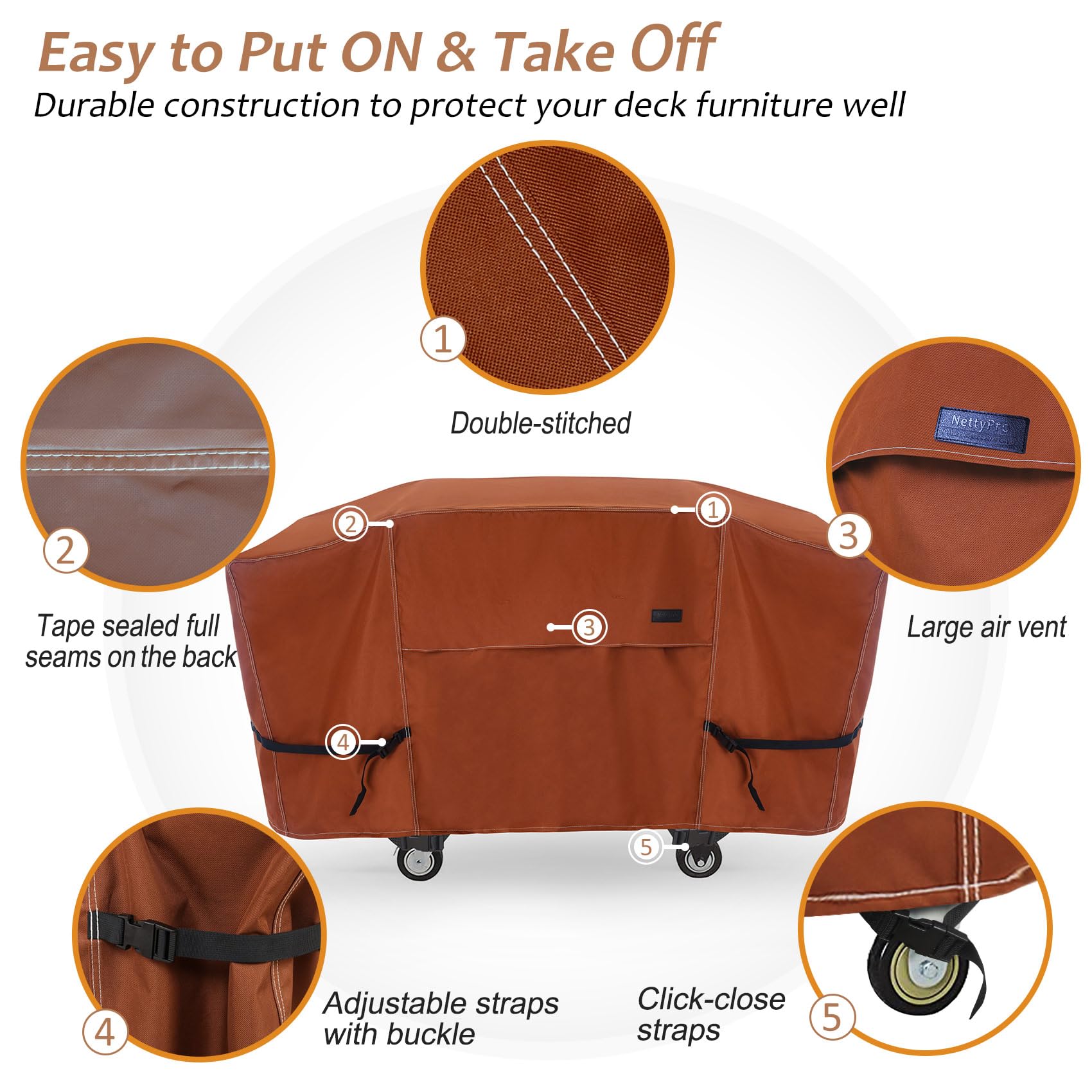 NettyPro 36" Griddle Cover on a grill