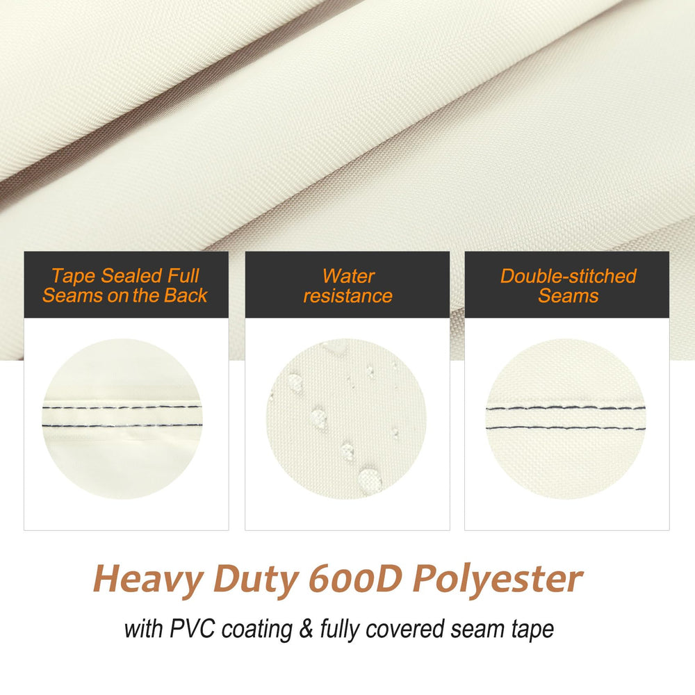 NettyPro BBQ Grill Cover beige details close-up
