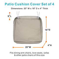NettyPro cushion slipcovers folded for storage