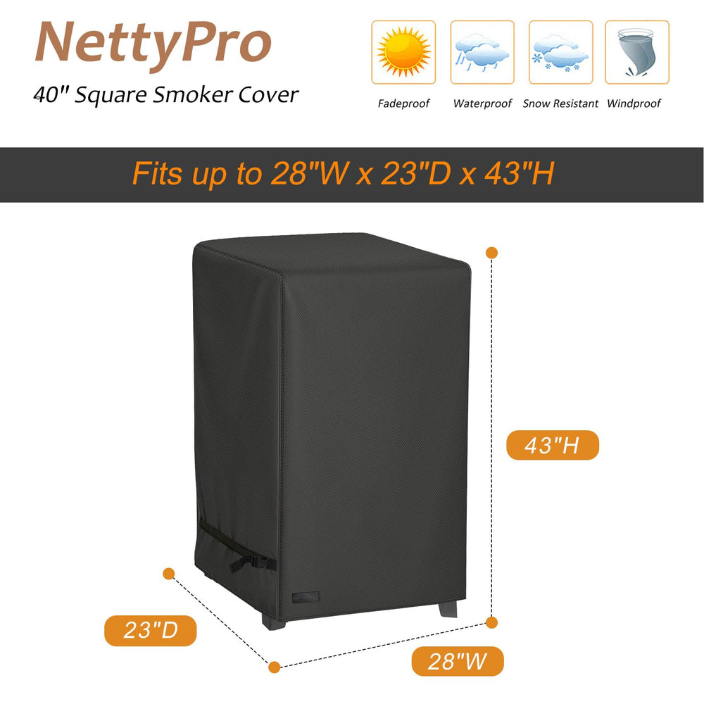 NettyPro Electric Smoker Cover material detail