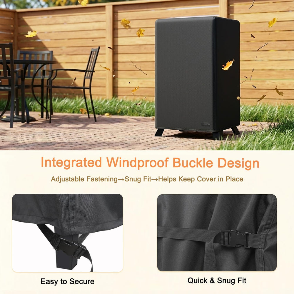 NettyPro Electric Smoker Cover on a smoker outdoors
