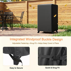 NettyPro Electric Smoker Cover on a smoker outdoors