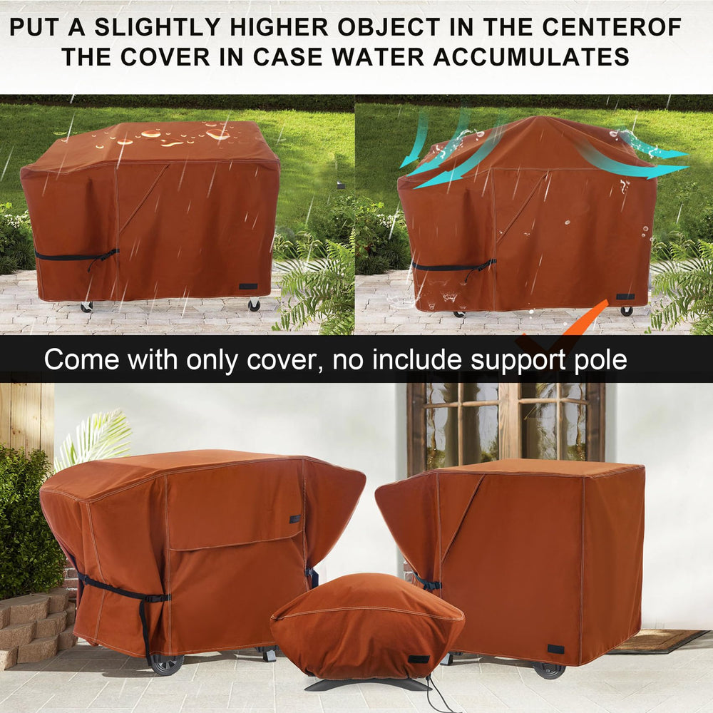 NettyPro Griddle Cover back view, highlighting rip-resistant material
