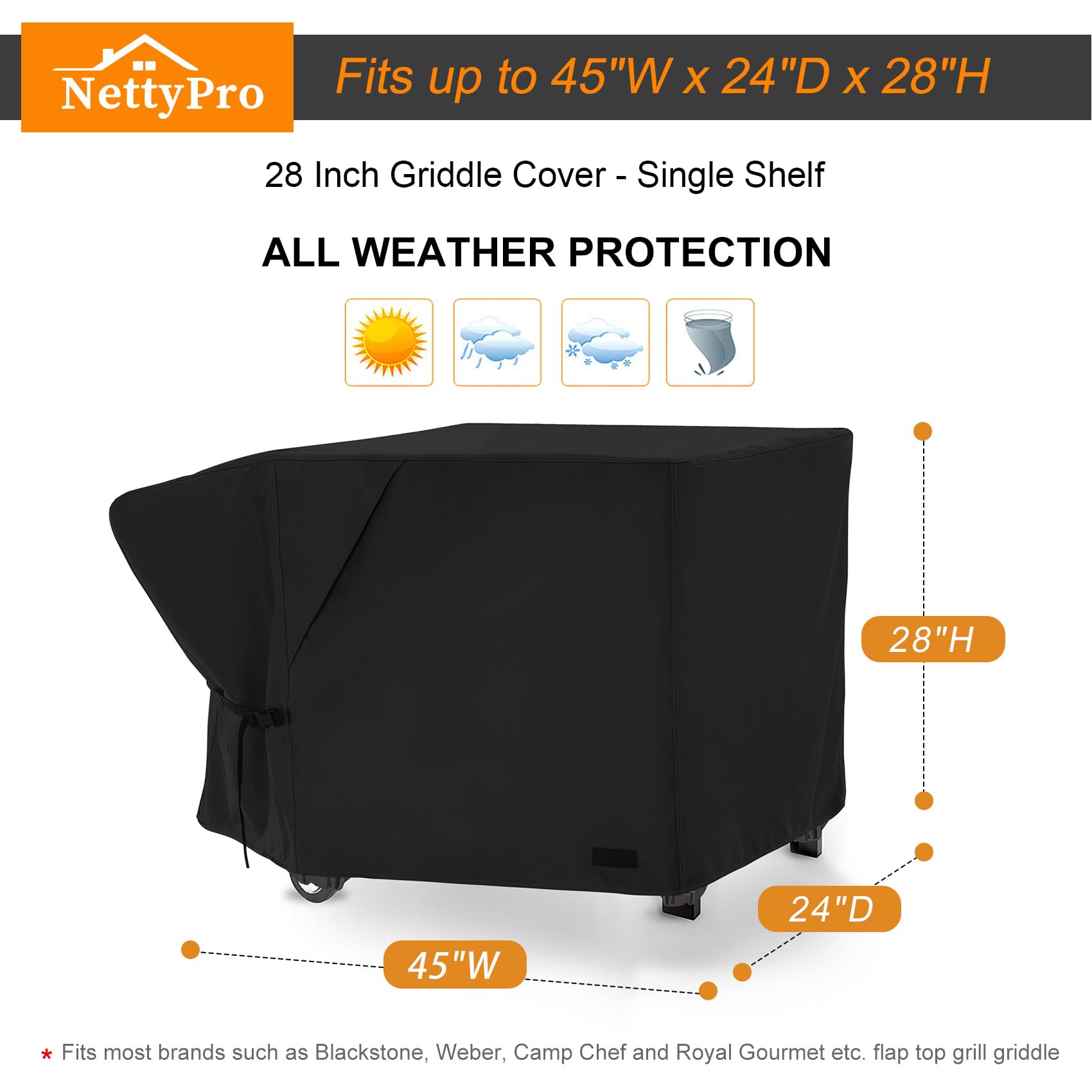 NettyPro Griddle Cover packaging detail