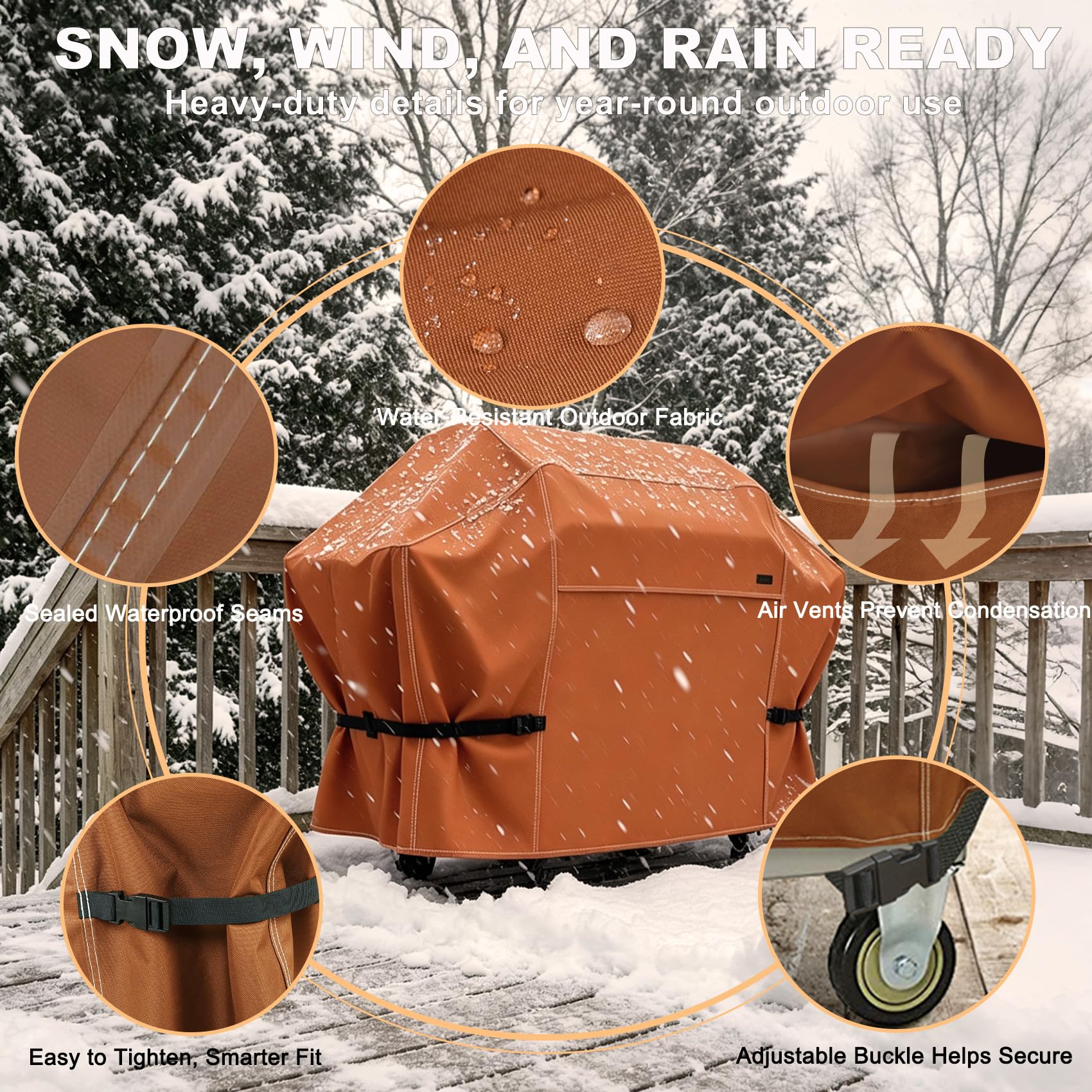 NettyPro Grill Cover 70-inch with grill