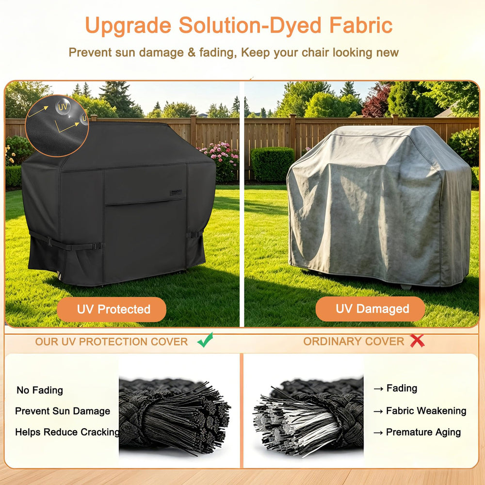 NettyPro Grill Cover 72 inch black with ventilation feature