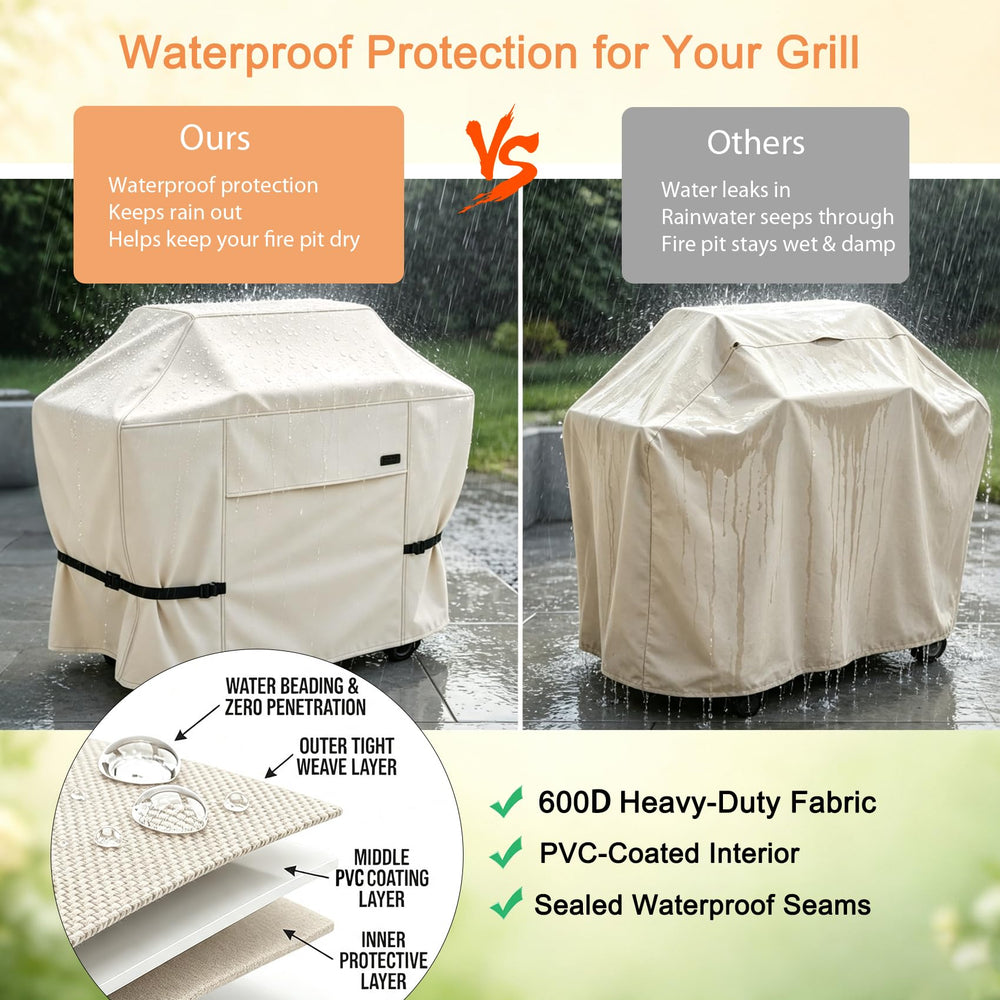 NettyPro Grill Cover waterproof PVC material close-up