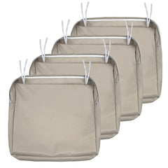 NettyPro Outdoor Cushion Slipcovers in khaki, front view