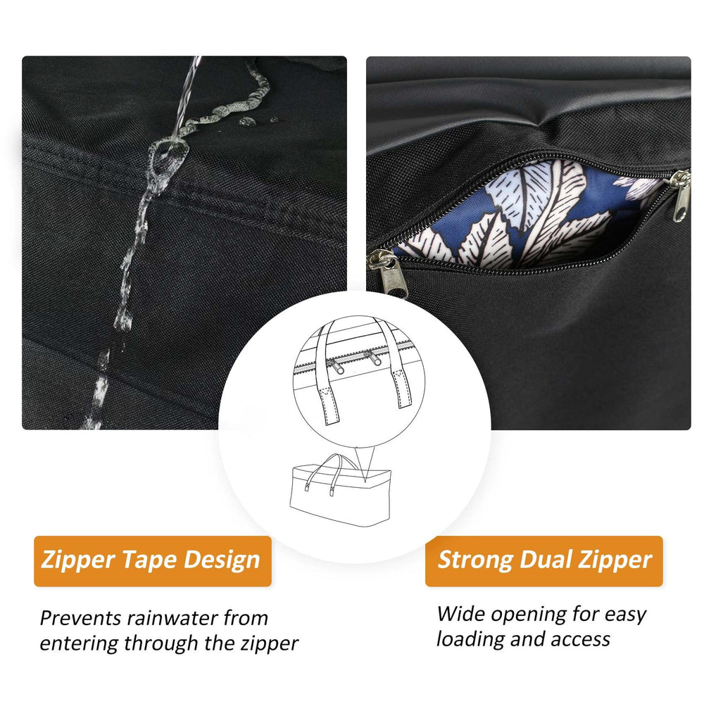 NettyPro outdoor storage bag showing taped seams
