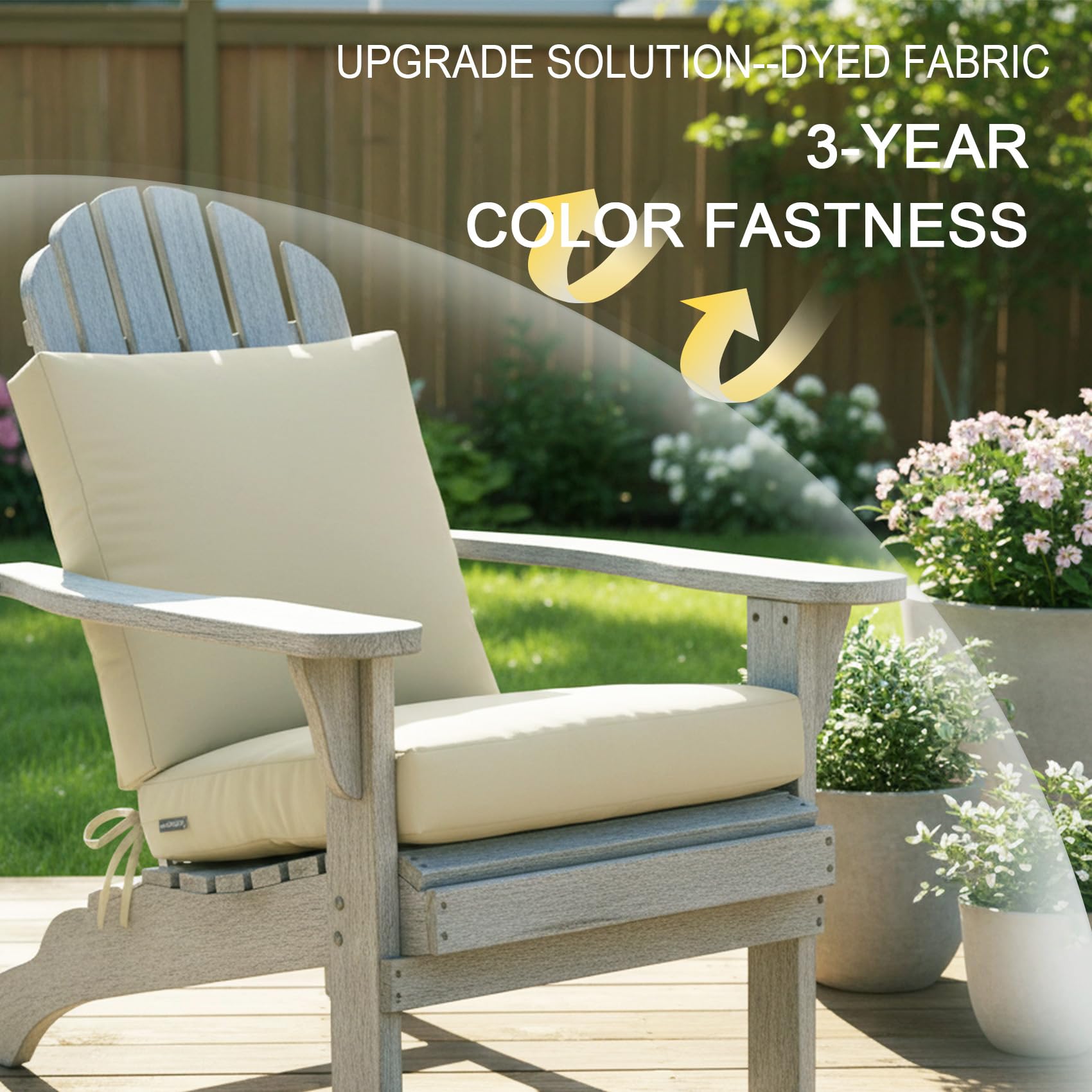 NettyPro slipcovers on patio chair, demonstrating fit