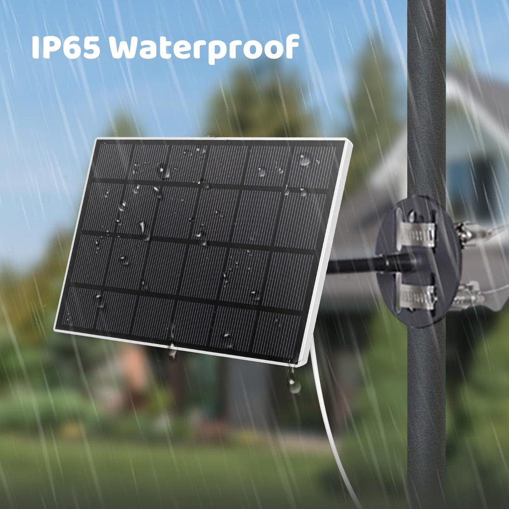 NETVUE Solar Panel showing Type-C connection